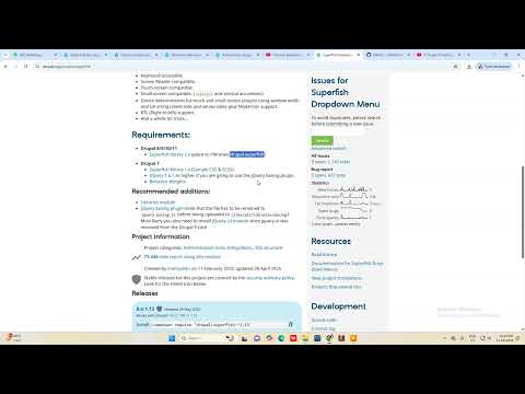 Superfish module project page on drupal.org